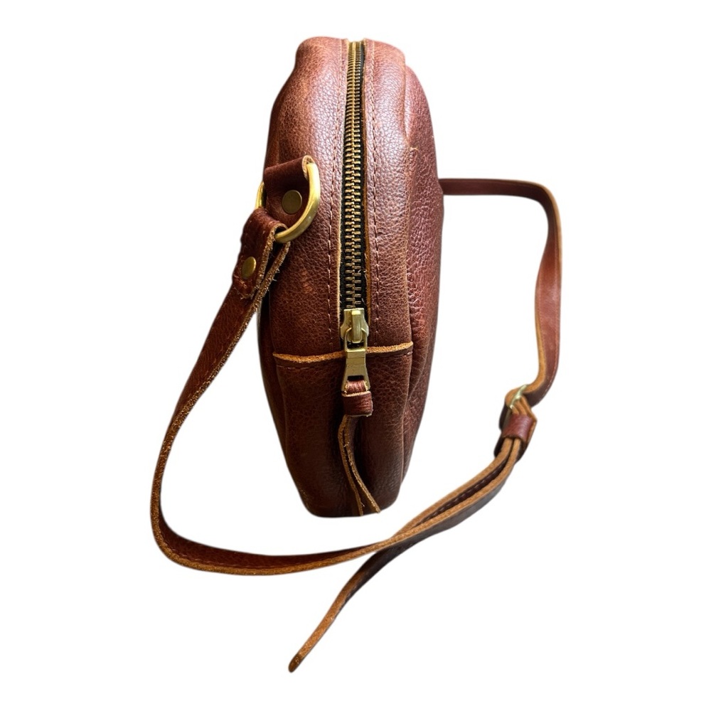 Portland Leather Goods Large Circle Crossbody Bag for Women Nutmeg - Picture 9 of 11